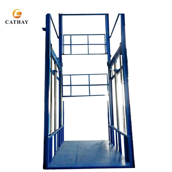 Hydraulic Guide Rail Cargo Lift
